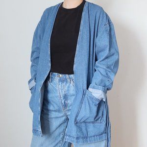 Zara Girls denim jacket with belt